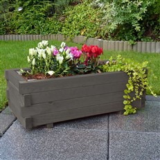 Grey Garden Flower Box Trough