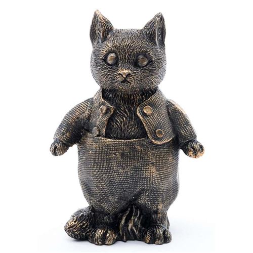 Beatrix Potter's Tom Kitten Antique Bronze Cane Companion