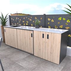 MS Viscom Delux Outdoor Kitchen Design 1 - Complete Garden Kitchen