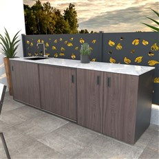 MS Viscom Delux Outdoor Kitchen Design 1 - Complete Garden Kitchen
