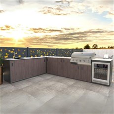 MS Viscom Delux Outdoor Kitchen Design - Complete Garden Kitchen