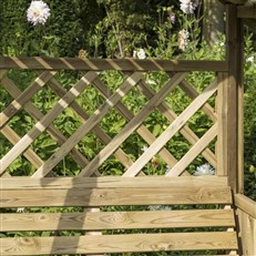 Salisbury Traditional Style Arbour with Twin Seat
