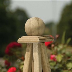 Marberry Circular Planter with Integrated Obelisk