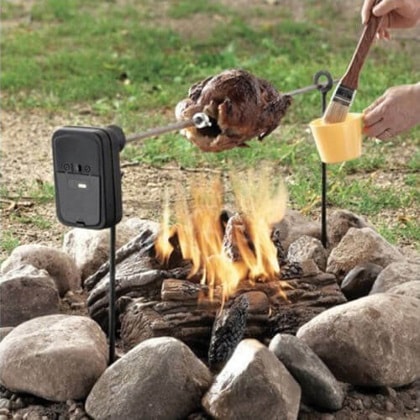 Camp Fire Rotisserie