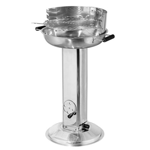 Hartford Stainless Steel Pedestal BBQ Grill