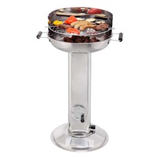 Hartford Stainless Steel Pedestal BBQ Grill