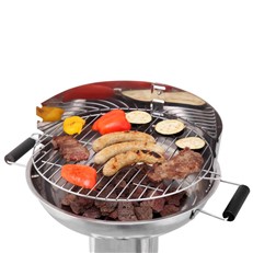 Hartford Stainless Steel Pedestal BBQ Grill