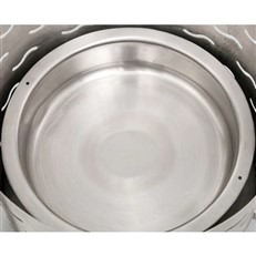 Silverado Outdoor Stainless Steel Fire Pit with BBQ Grill