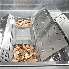 Stainless Steel V-shaped Smoke Box with Water Reservoir