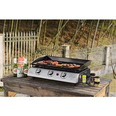 Gas 3 Burner BBQ Plancha Grill