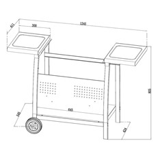 Gas 3 Burner BBQ Plancha Grill