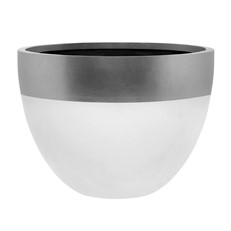 Satu Bumi Designer Range White Egg Plant Pot