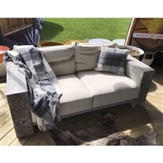 Foremost Block Two Seater Garden Sofa