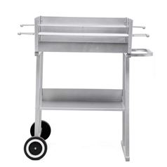Pasadena Trolley Mounted Charcoal BBQ Grill Tepro 