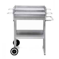 Pasadena Trolley Mounted Charcoal BBQ Grill Tepro 