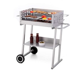 Pasadena Trolley Mounted Charcoal BBQ Grill Tepro 