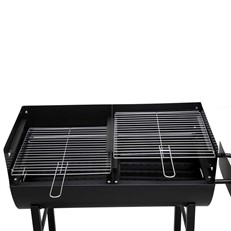 Large Detroit Barrel BBQ Grill with Trolley