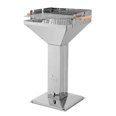 Vista Stainless Steel Pedestal BBQ Grill