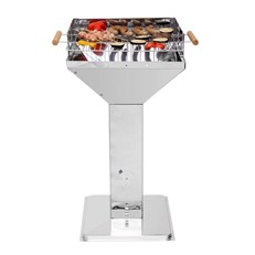 Vista Stainless Steel Pedestal BBQ Grill