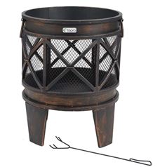 Gracewood Outdoor Wood Burning Fire Pit Basket