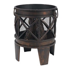 Gracewood Outdoor Wood Burning Fire Pit Basket