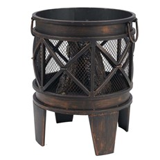 Gracewood Outdoor Wood Burning Fire Pit Basket