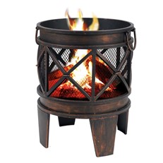 Gracewood Outdoor Wood Burning Fire Pit Basket