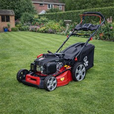 Electric Start Loncin Mower in a Garden Setting 