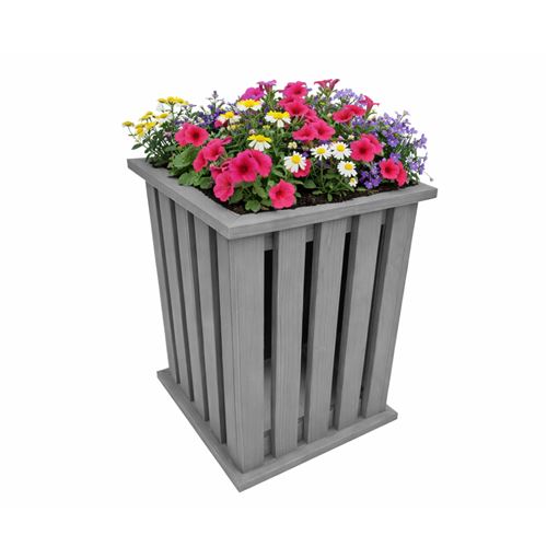 Single Garden Planter in Grey