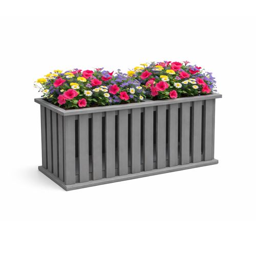 Double Garden Planter in Grey