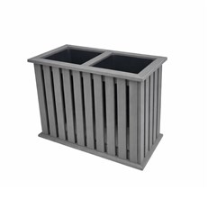 Double Garden Planter with Lining 
