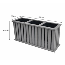 Triple Planter Dimensions