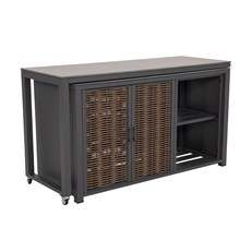 Outdoor Kitchen Table and Bar Stool Set