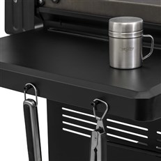 Two folding side shelves