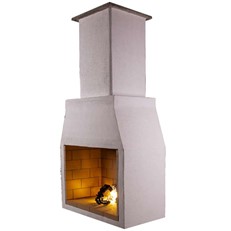 Large Wood Fired Garden Fireplace