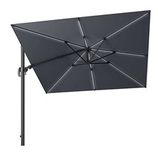 Deluxe 3m Square Cantilever Glow Challenger T2 Parasol