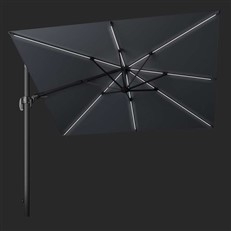 Deluxe 3m Square Cantilever Glow Challenger T2 Parasol