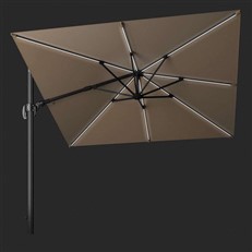 Deluxe 3m Square Cantilever Glow Challenger T2 Parasol