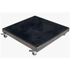 Modena Polished Black Granite Wheeled Parasol Base 	