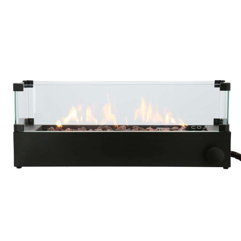 Table Top Gas Fire Pit With Glass Surround, Propane Gas Fire Pit Table Uk
