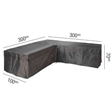 Protective AeroCover for L-Shape Low Back Corner Garden Lounge Sets