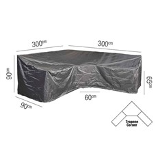 Protective AeroCover for Corner Garden Lounge Sets with a Large or Trapezium Corner 
