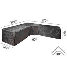 Protective AeroCover for Corner Garden Lounge Sets with a Large or Trapezium Corner 