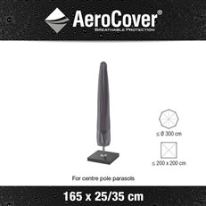 Protective AeroCover for a Garden Parasol with Centre Pole