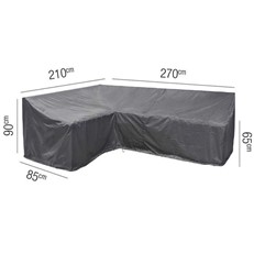 Protective AeroCover for Long Right Hand L-Shape High Back Corner Garden Lounge Sets 