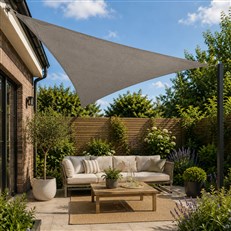 Example of a Nesling triangular shade sail 