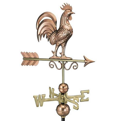 Bantam Rooster Farmhouse Copper Weathervane