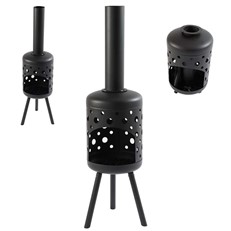 Gozo 115cm Tower Outdoor Fireplace