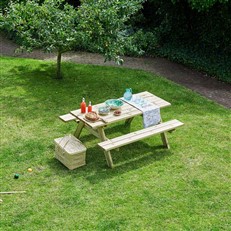Large Heavy Duty Classic Wooden Garden Picnic Table