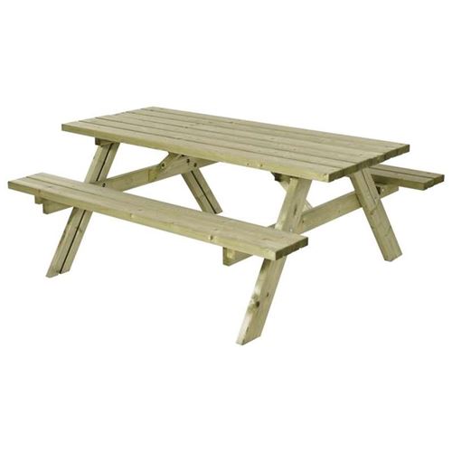 Large Heavy Duty Classic Wooden Garden Picnic Table